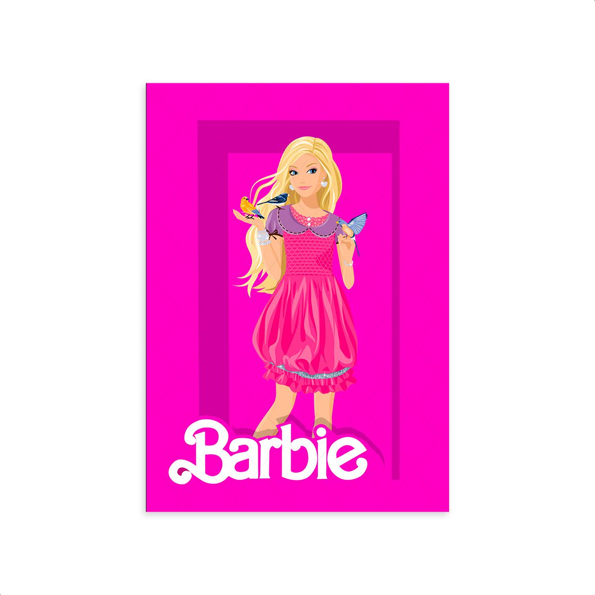 Capa Painel Retangular Sublimado Tema Barbie 2650 ... - Painel Festivo