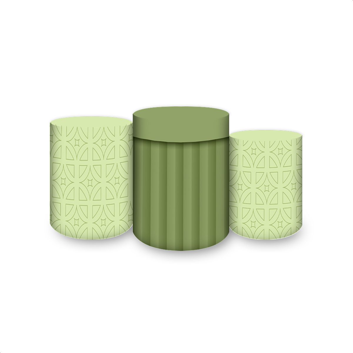 Trio Capas Cilindros Subl... - Painel Festivo