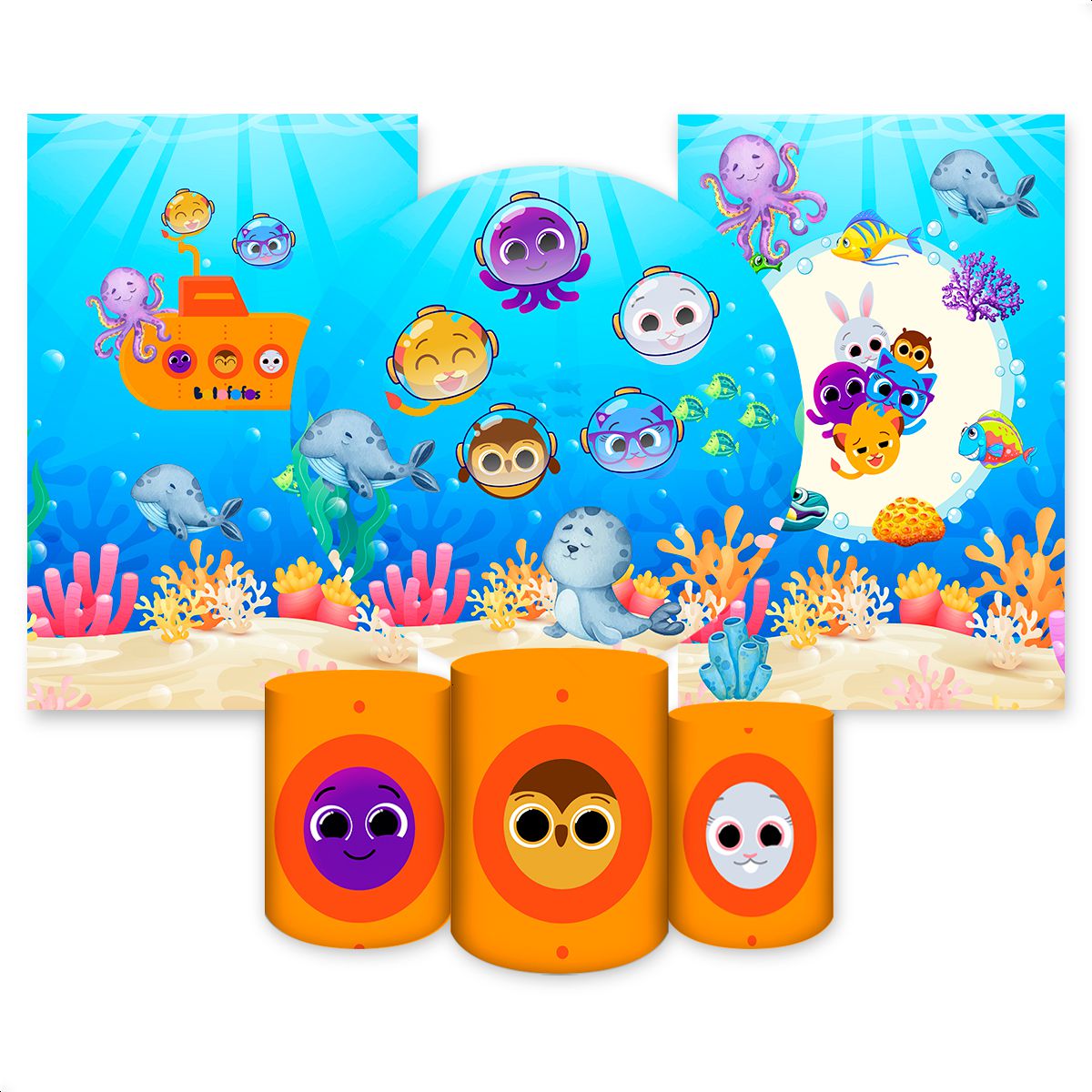 Kit Capa Painel Redondo +... - Painel Festivo