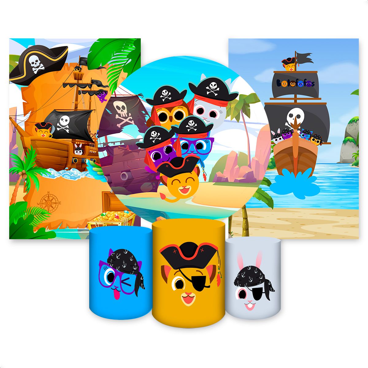 Kit Capa Painel Redondo +... - Painel Festivo