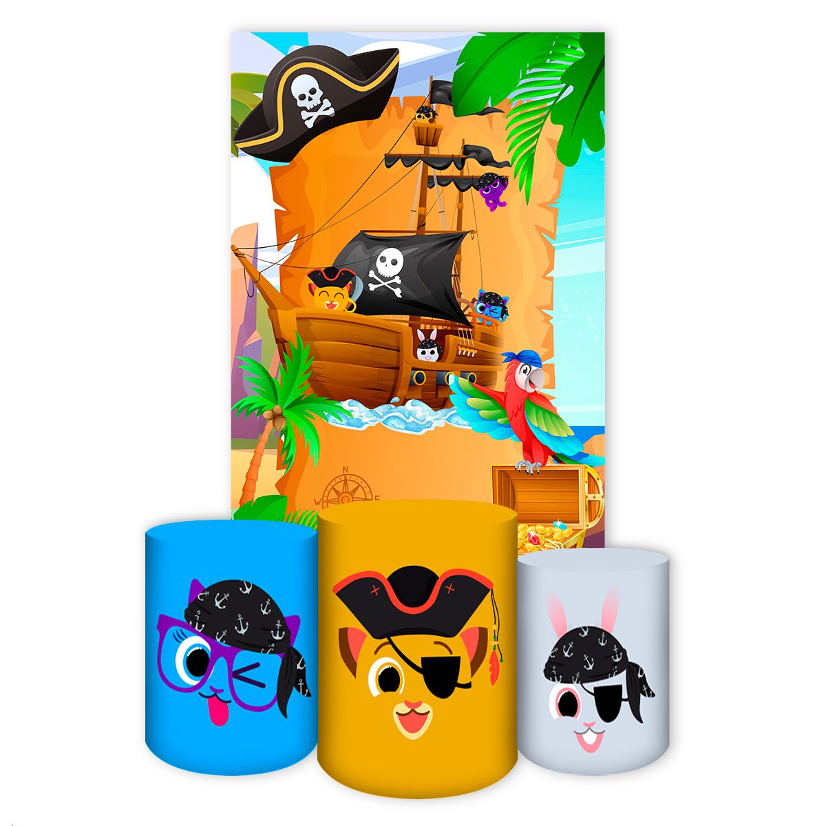 Capa Retangular + Trio Ca... - Painel Festivo