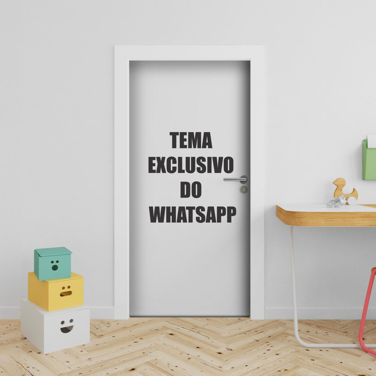 Capa Porta Tema Exclusivo do WhatsApp - Capa Porta Escolha Seu Tema - Painel Festivo