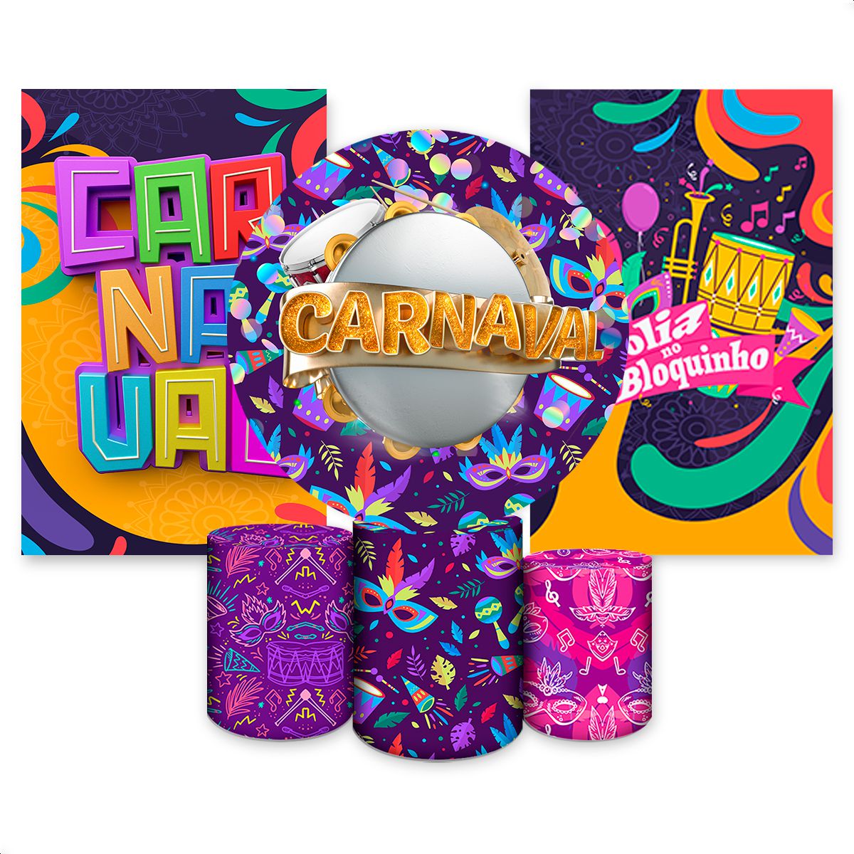 Kit Capa Painel Redondo +... - Painel Festivo