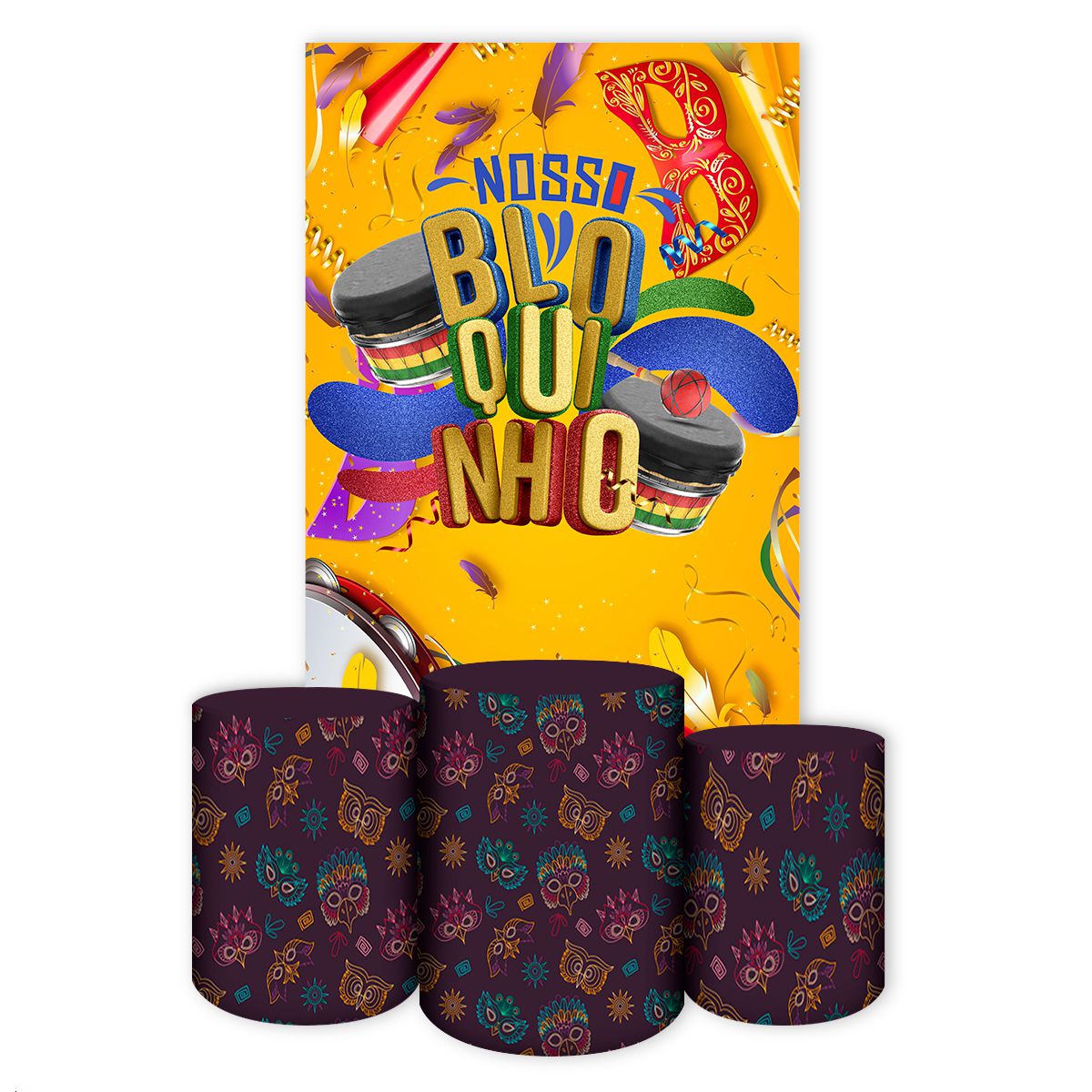 Capa Retangular + Trio Ca... - Painel Festivo