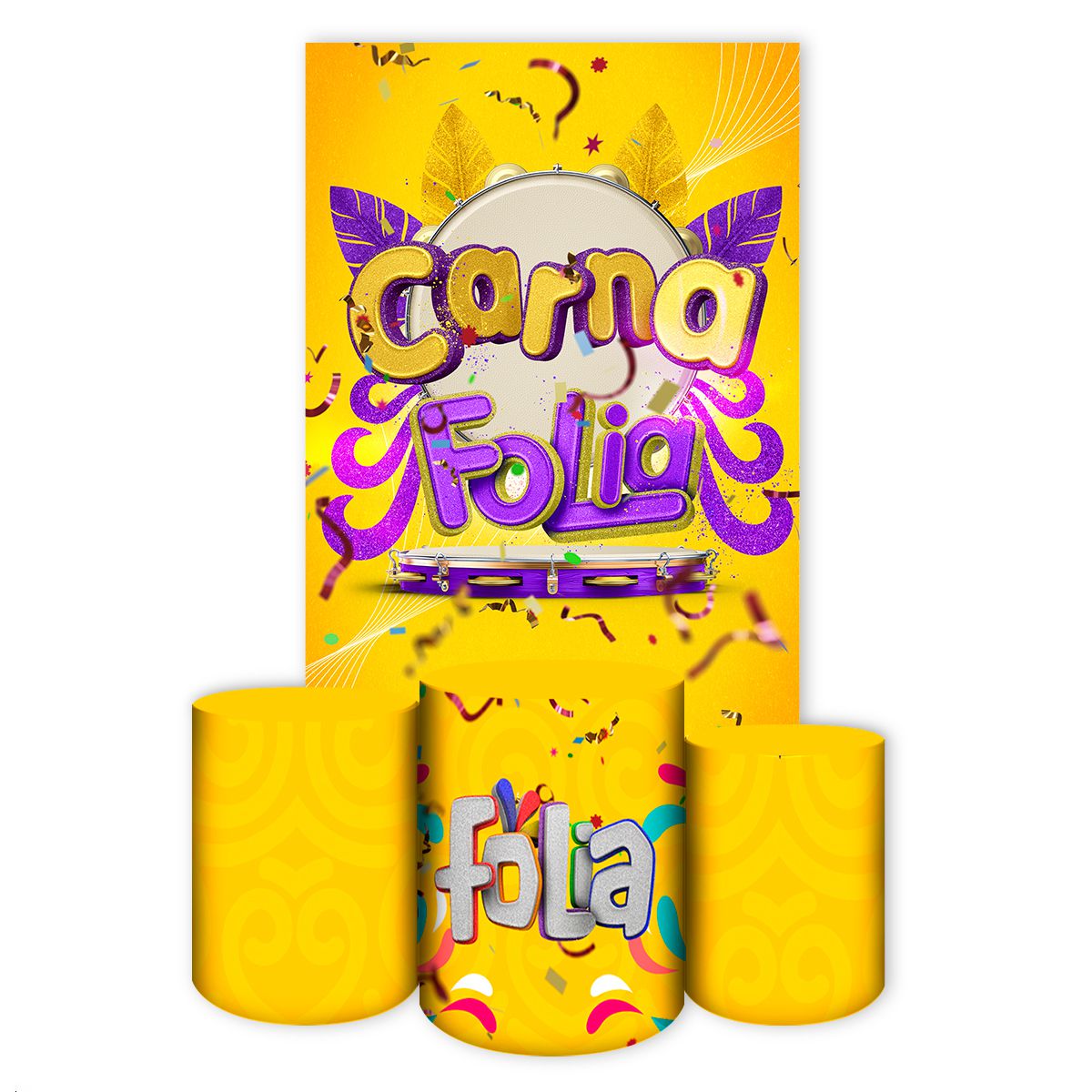 Capa Retangular + Trio Ca... - Painel Festivo