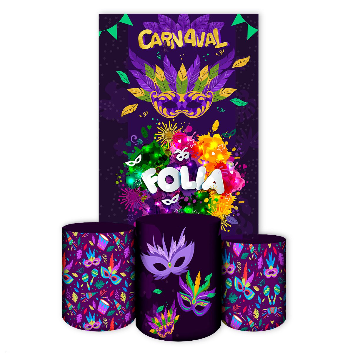 Capa Retangular + Trio Ca... - Painel Festivo