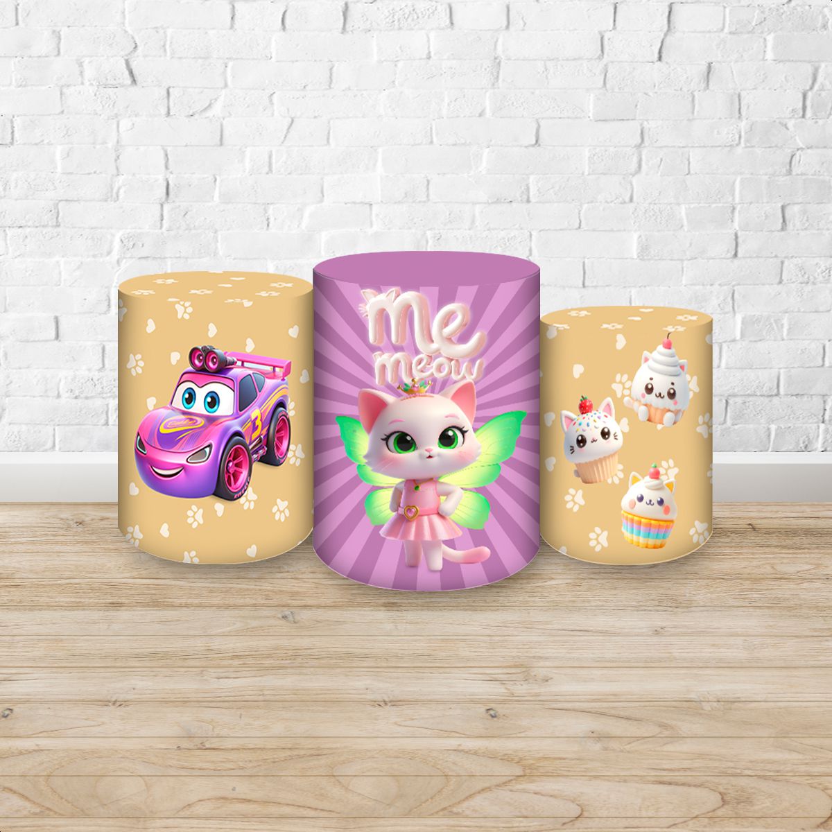 Trio Capas Cilindros Subl... - Painel Festivo