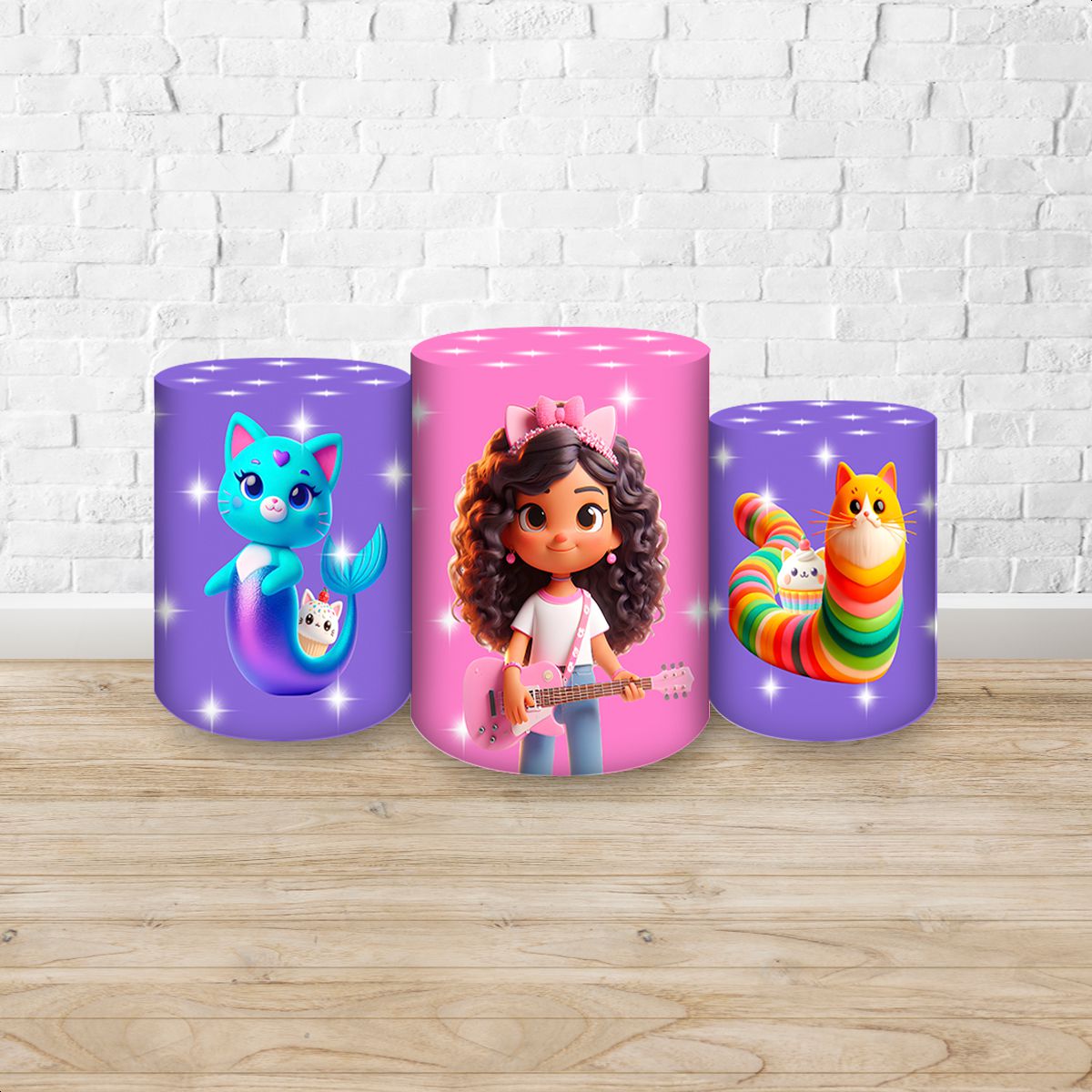Trio Capas Cilindros Subl... - Painel Festivo