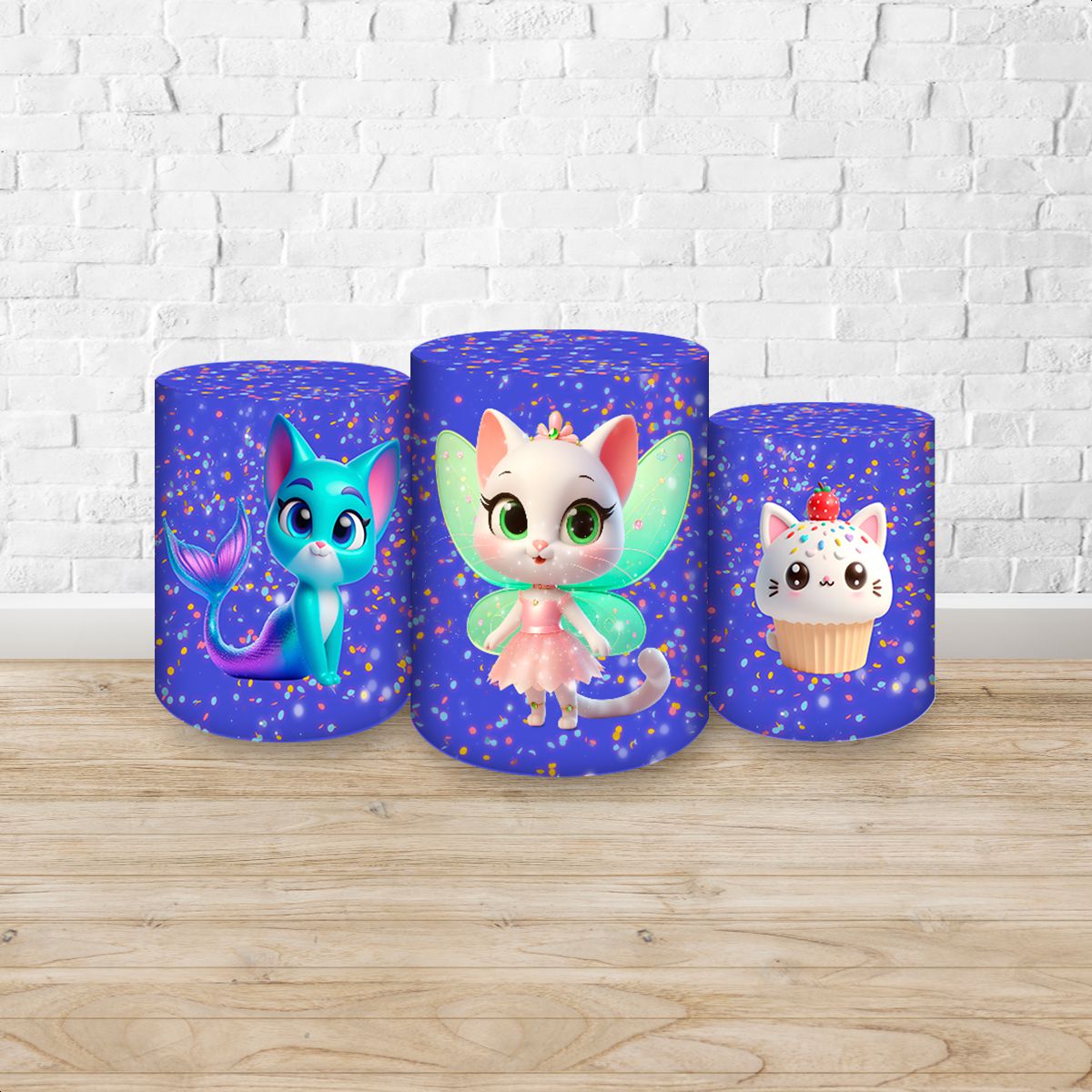 Trio Capas Cilindros Subl... - Painel Festivo
