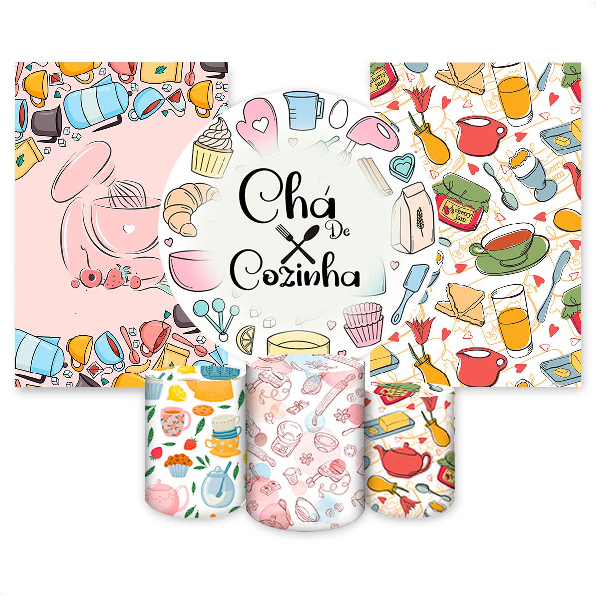 Kit Capa Painel Redondo +... - Painel Festivo
