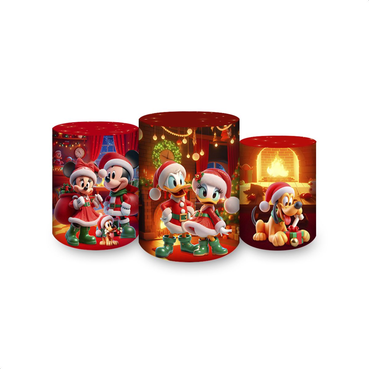Trio Capas Cilindros Subl... - Painel Festivo