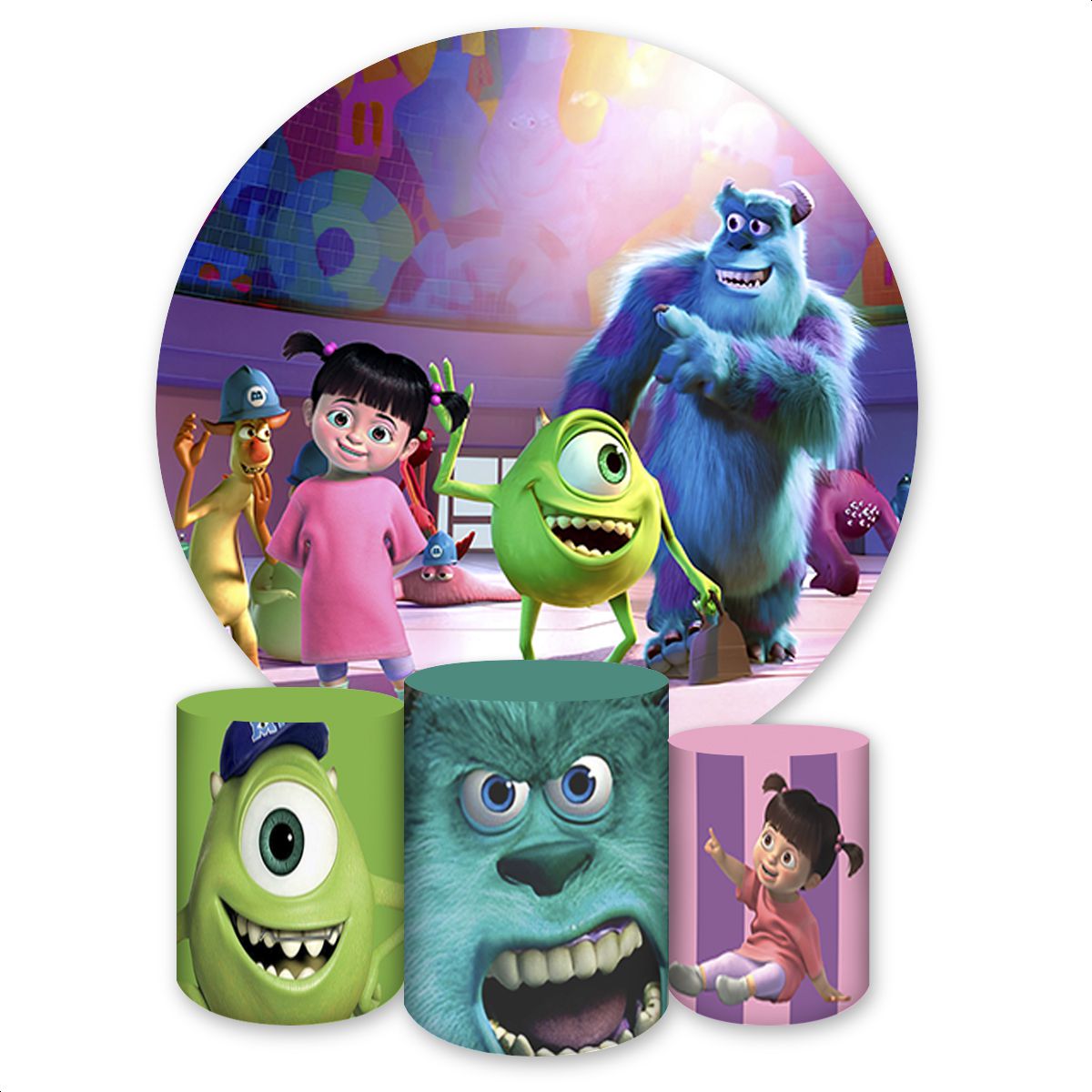 Capa Painel Redondo + Tri... - Painel Festivo
