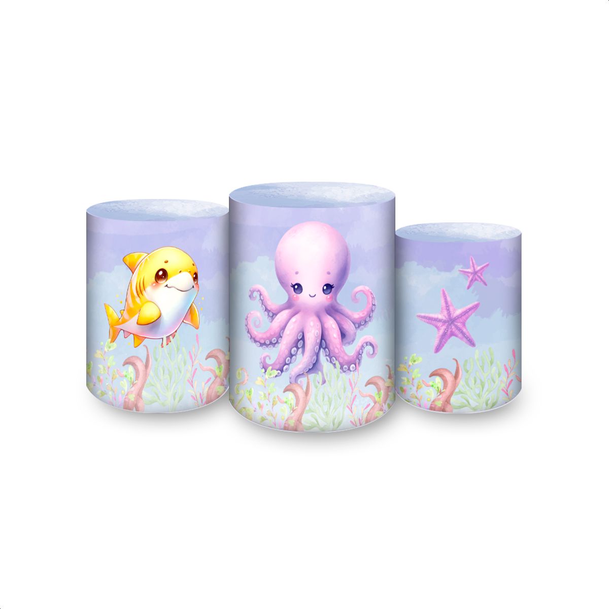 Trio Capas Cilindros Subl... - Painel Festivo