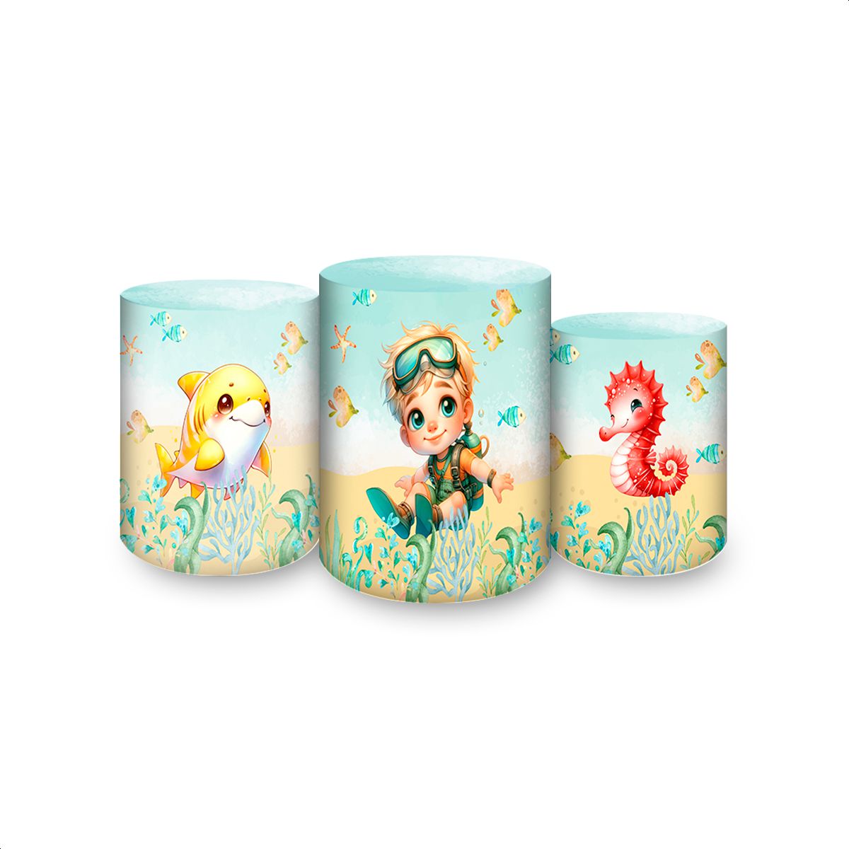 Trio Capas Cilindros Subl... - Painel Festivo