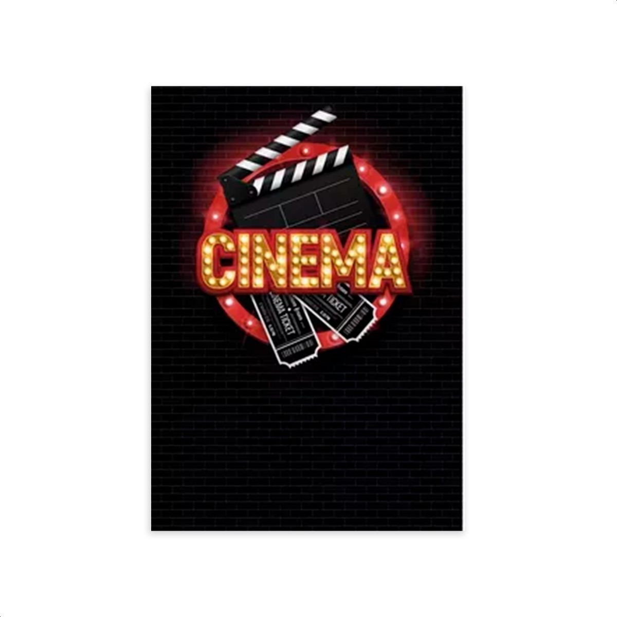 Capa Painel Retangular Sublimado Tema Cinema 886 -... - Painel Festivo