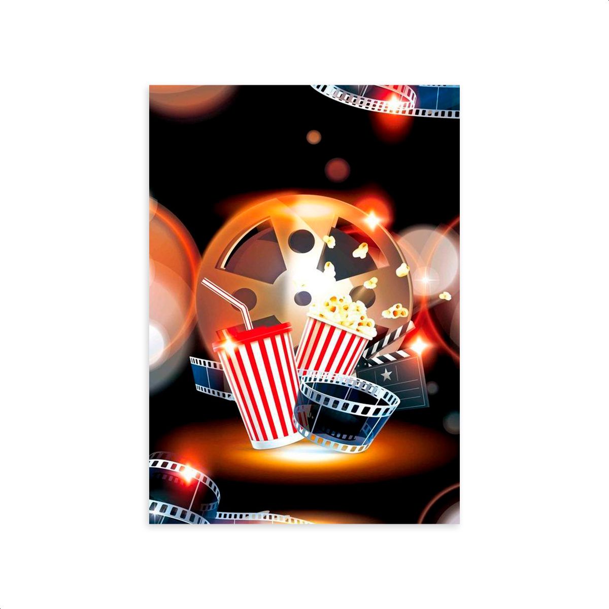 Capa Painel Retangular Sublimado Tema Cinema 889 -... - Painel Festivo