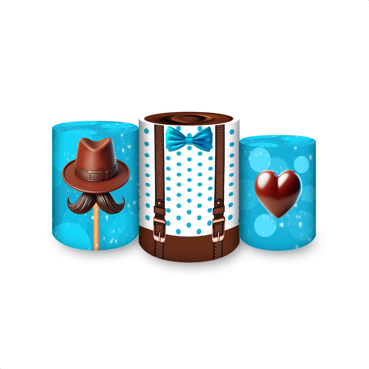 Trio Capas Cilindros Subl... - Painel Festivo