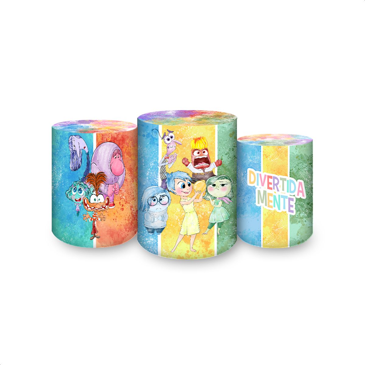 Trio Capas Cilindros Subl... - Painel Festivo