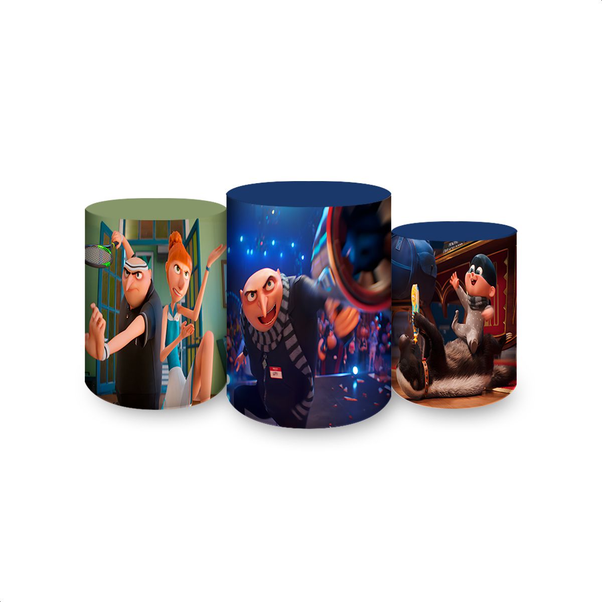 Trio Capas Cilindros Subl... - Painel Festivo