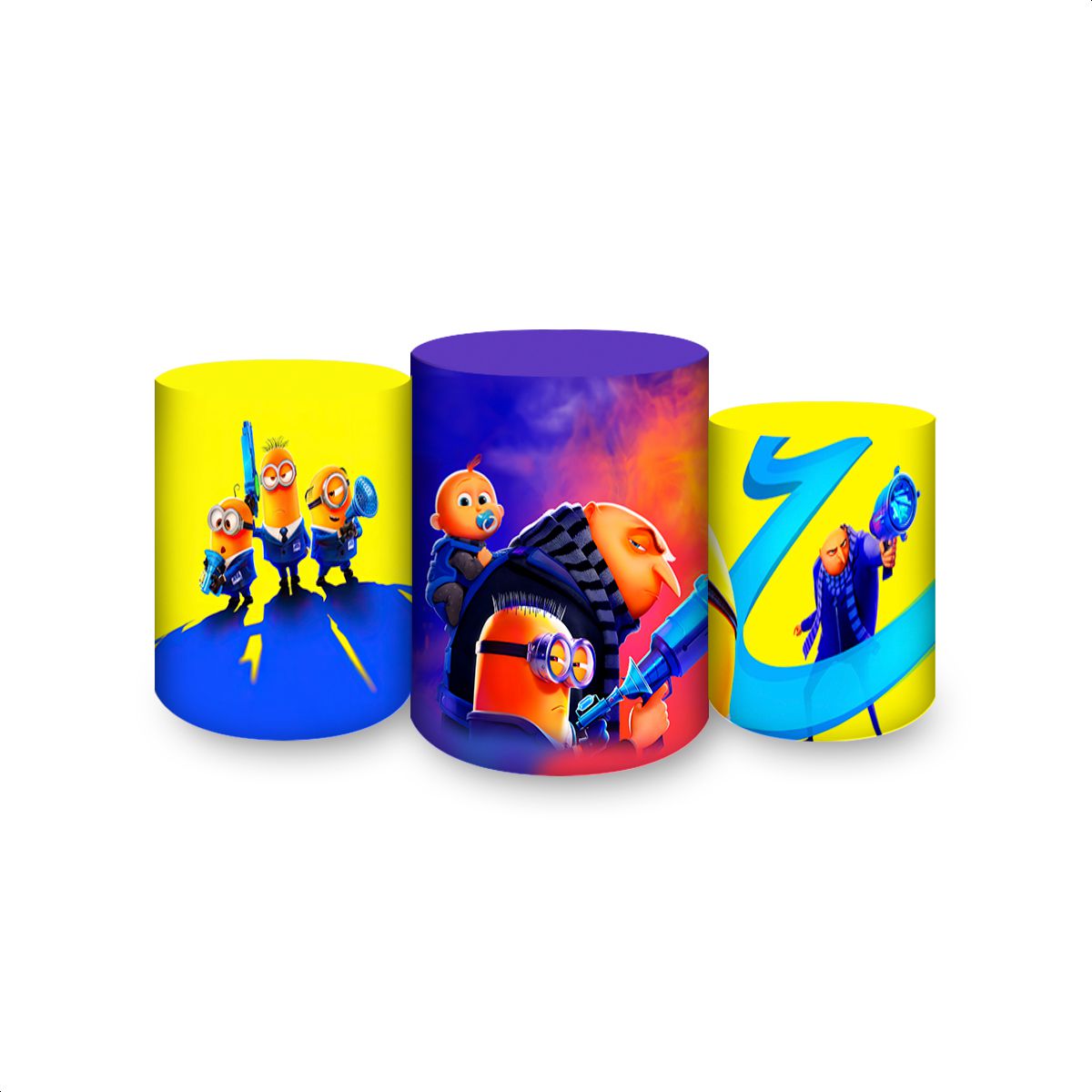 Trio Capas Cilindros Subl... - Painel Festivo