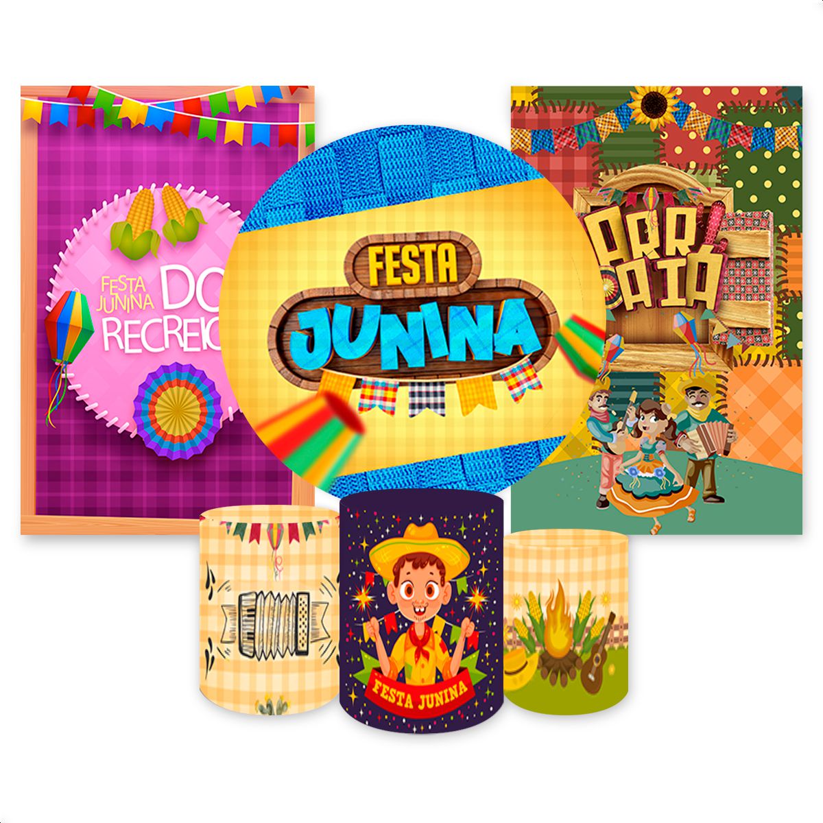 Kit Capa Painel Redondo +... - Painel Festivo