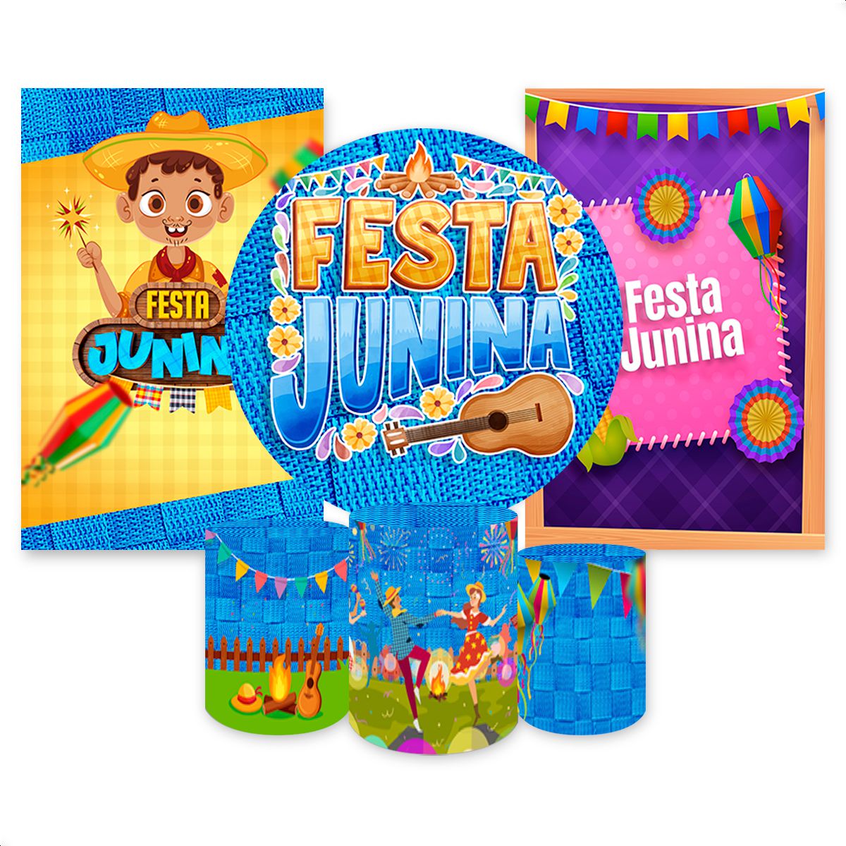 Kit Capa Painel Redondo +... - Painel Festivo