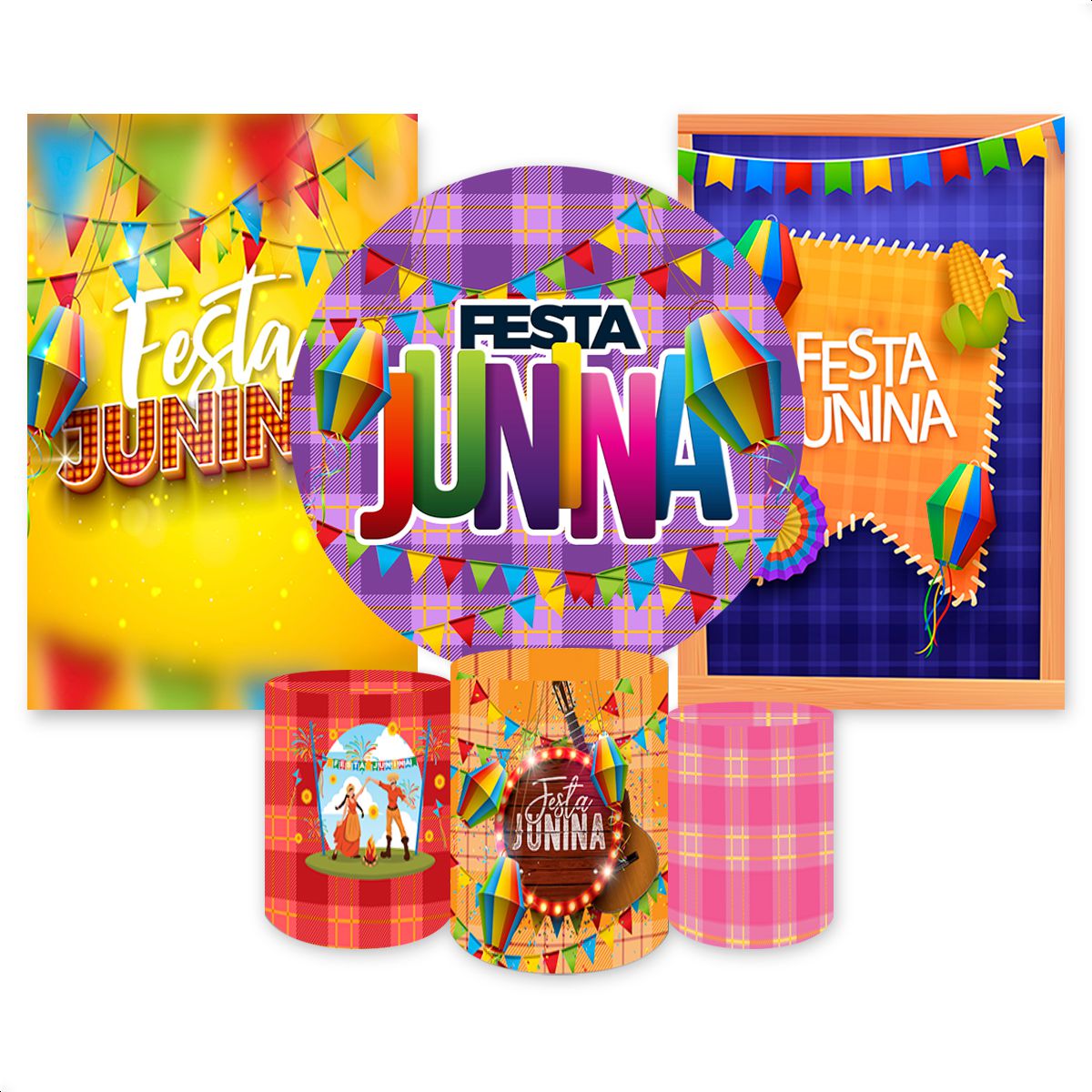 Kit Capa Painel Redondo +... - Painel Festivo