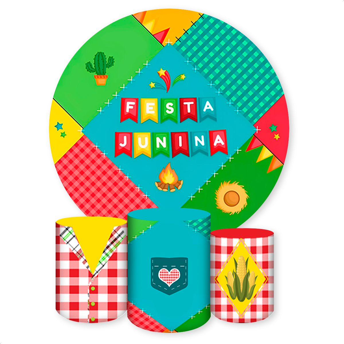 Capa Painel + Trio Capas ... - Painel Festivo