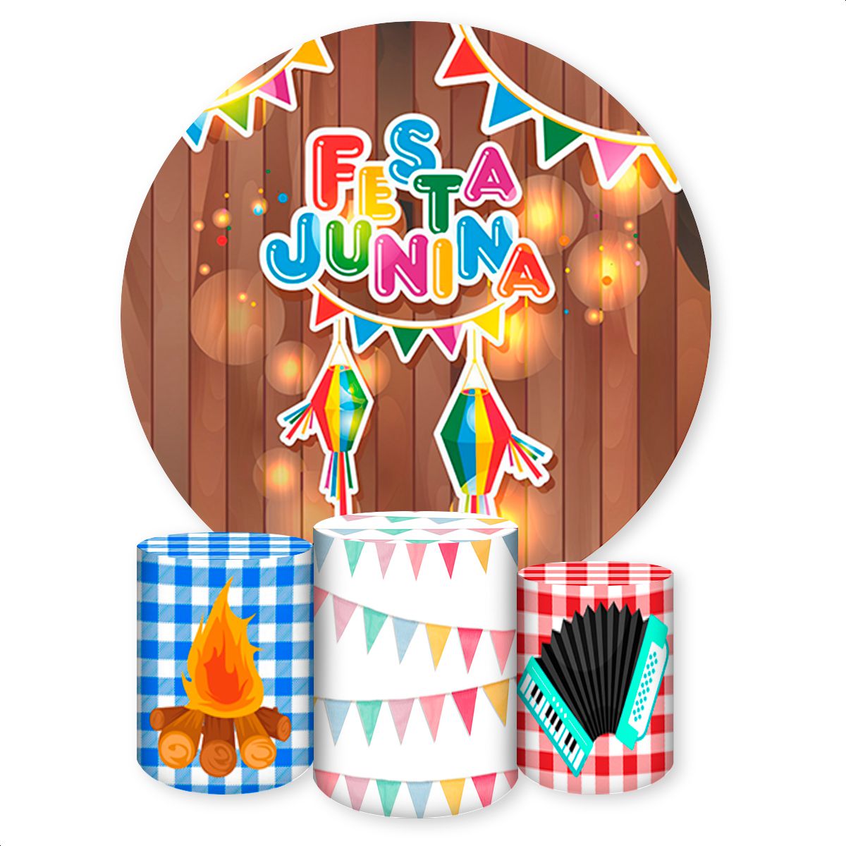 Capa Painel + Trio Capas ... - Painel Festivo