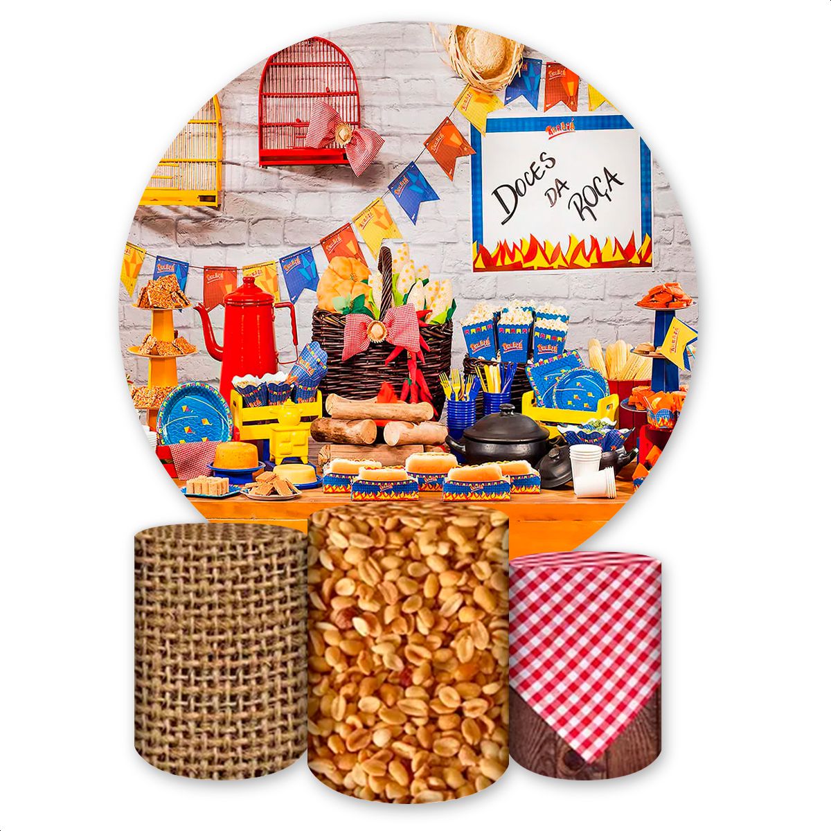 Capa Painel + Trio Capas ... - Painel Festivo