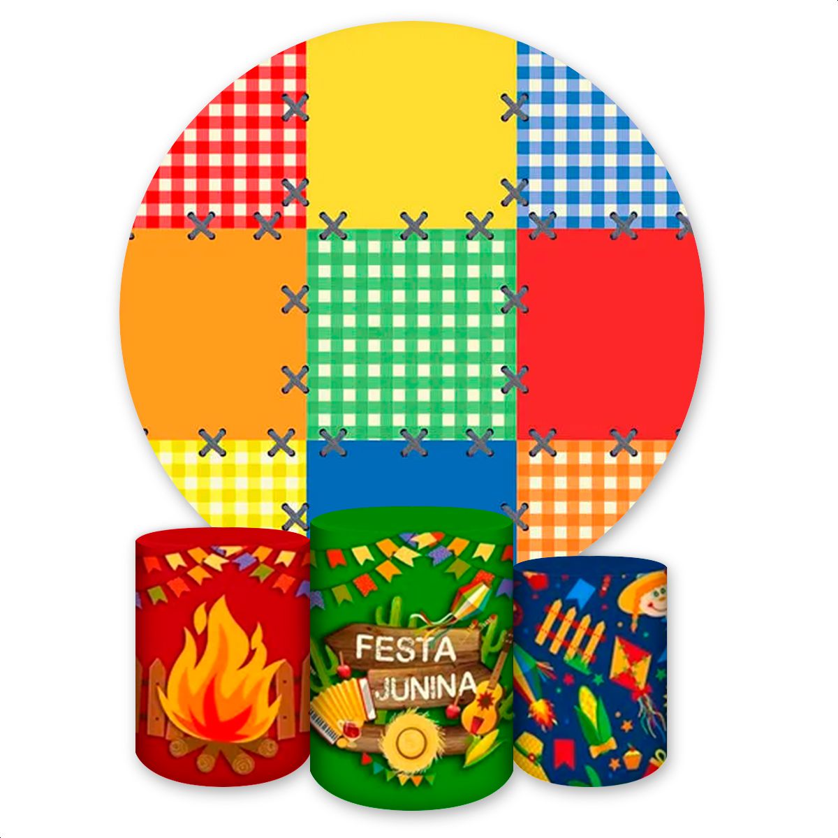 Capa Painel + Trio Capas ... - Painel Festivo