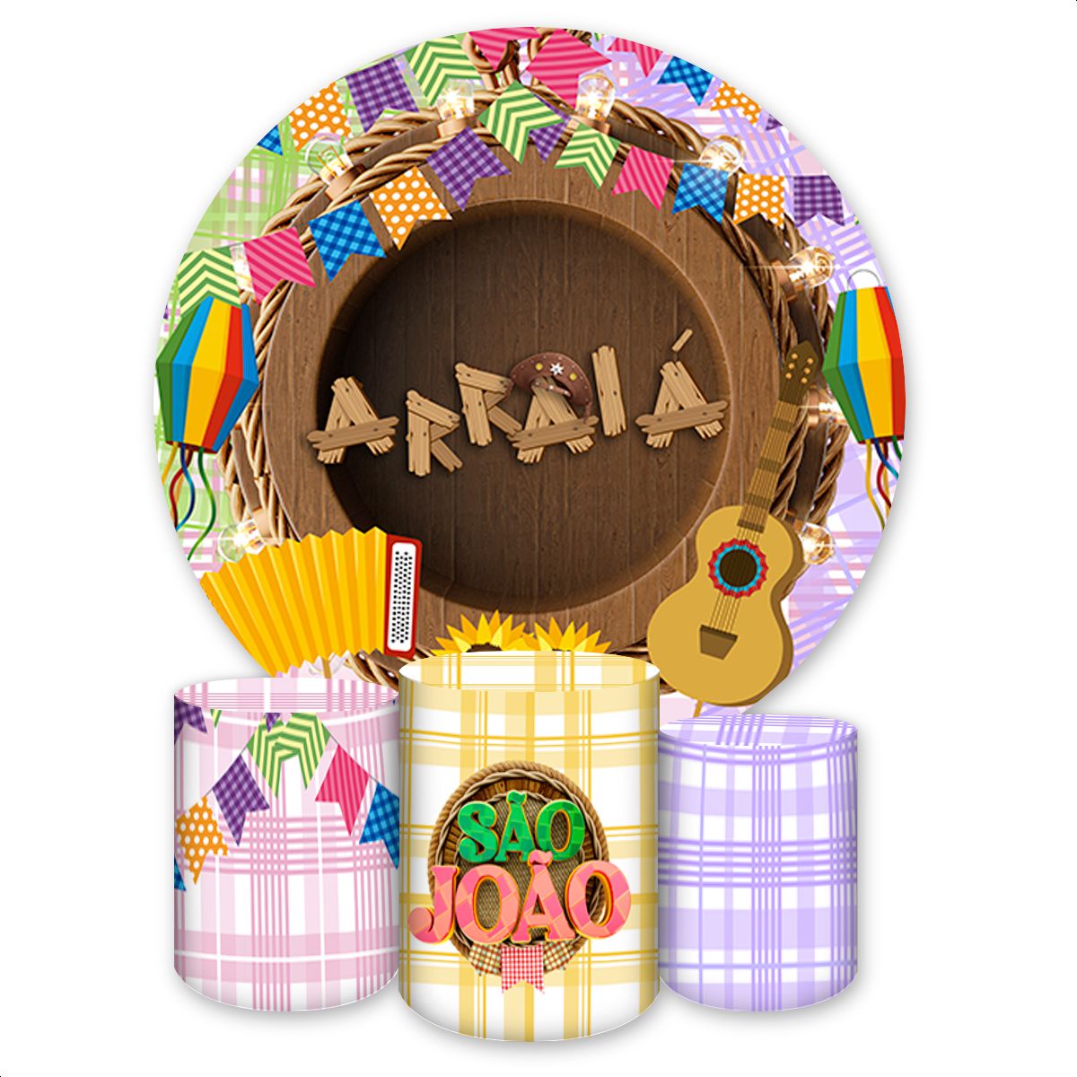 Capa Painel + Trio Capas ... - Painel Festivo