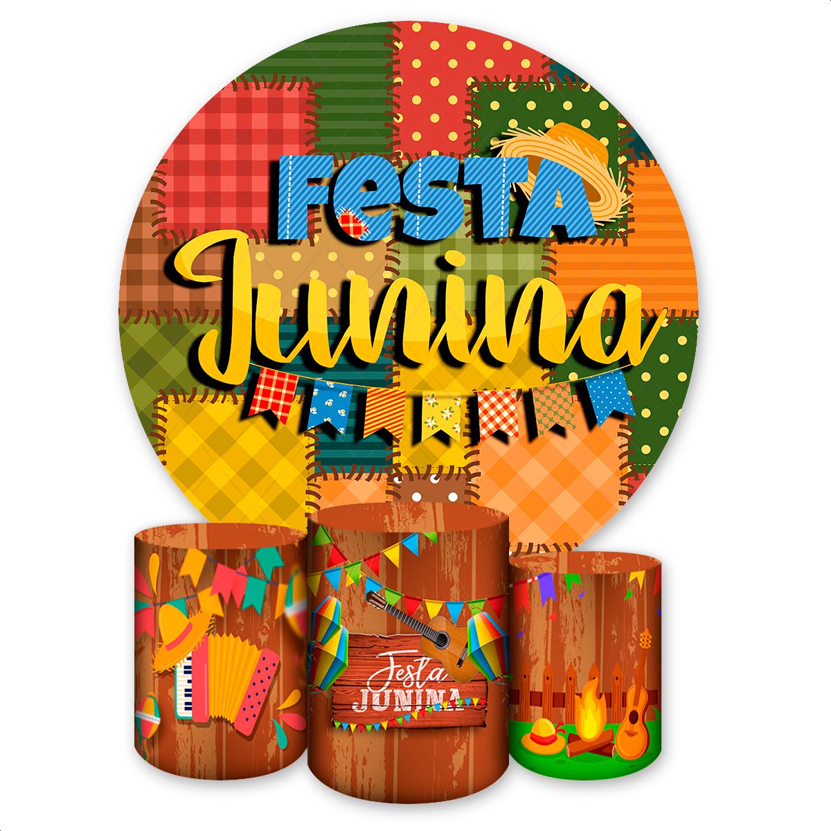 Capa Painel + Trio Capas ... - Painel Festivo