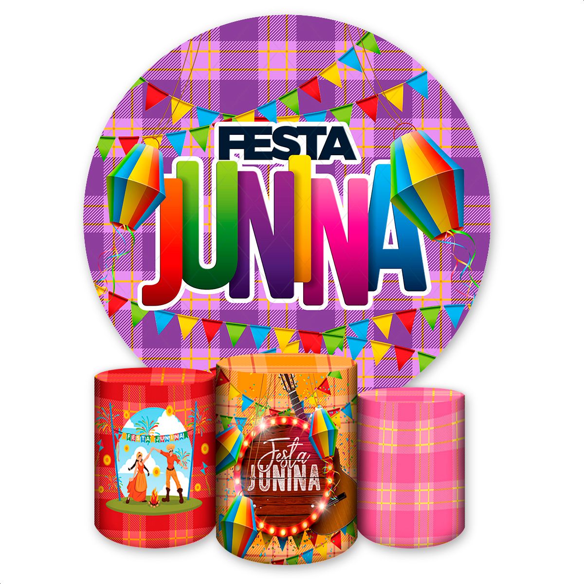 Capa Painel + Trio Capas ... - Painel Festivo