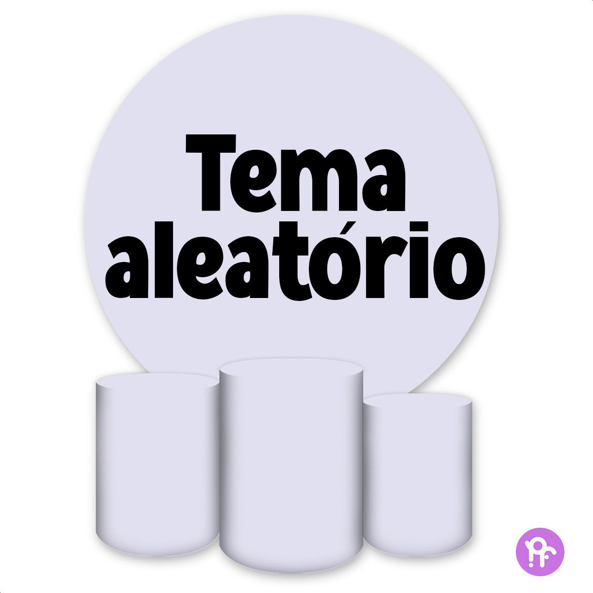 Kit 4 peças TEMA ALEATÓRI... - Painel Festivo