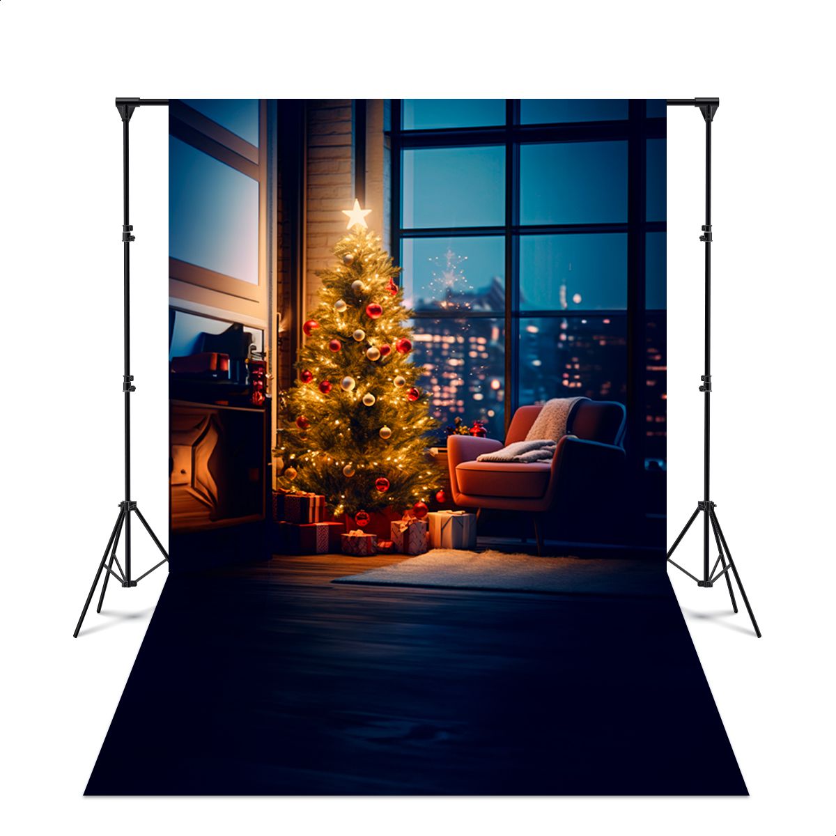 Fundo Fotográfico 3D Subl... - Painel Festivo