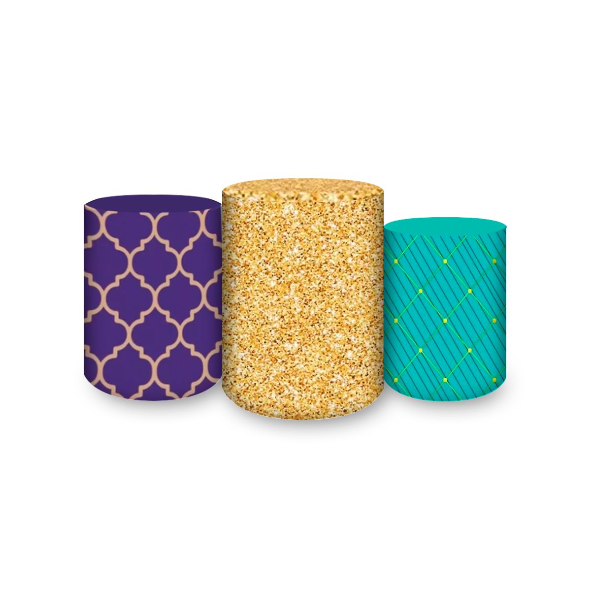 Trio Capas Cilindros Subl... - Painel Festivo