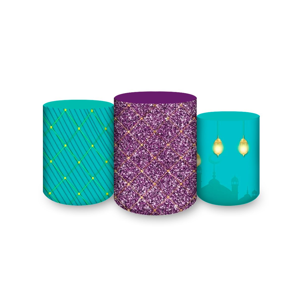 Trio Capas Cilindros Subl... - Painel Festivo
