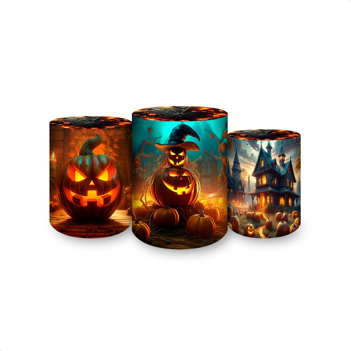 Trio Capas Cilindros Subl... - Painel Festivo