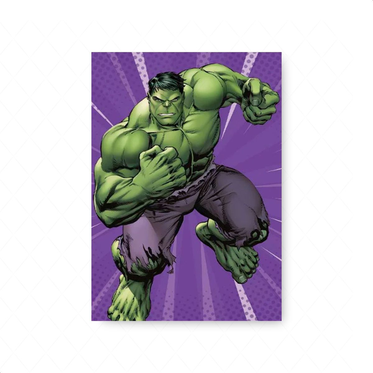 Capa Painel Retangular Sublimado Tema Hulk 90 - Pa... - Painel Festivo