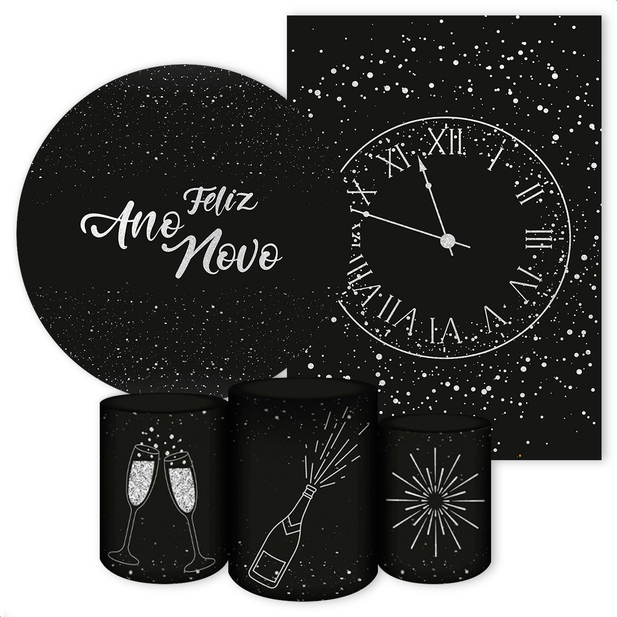 KIT 5 CAPAS ANO NOVO - 2123 - KIT 5 CAPAS 2123 - Painel Festivo