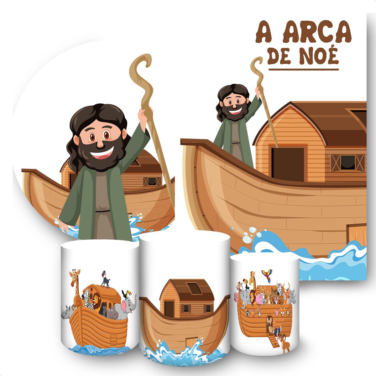 KIT 5 CAPAS ARCA DE NOÉ - 10 - KIT 5 CAPAS 10 - Painel Festivo