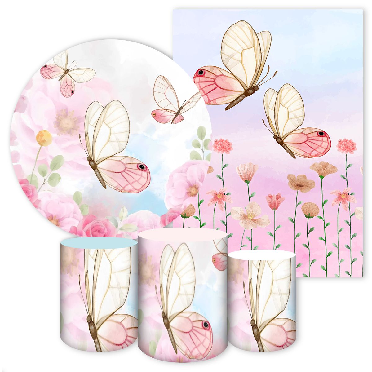 KIT 5 CAPAS BORBOLETA - 357 - KIT 5 CAPAS 357 - Painel Festivo