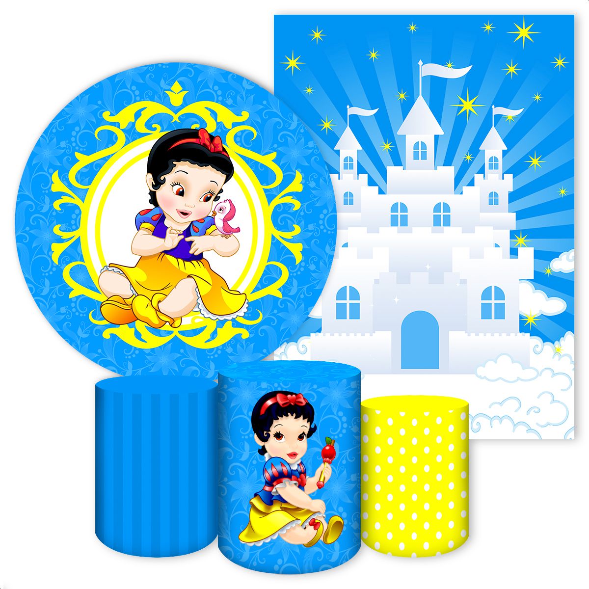 KIT 5 CAPAS BRANCA DE NEVE - 2013 - KIT 5 CAPAS 2013 - Painel Festivo