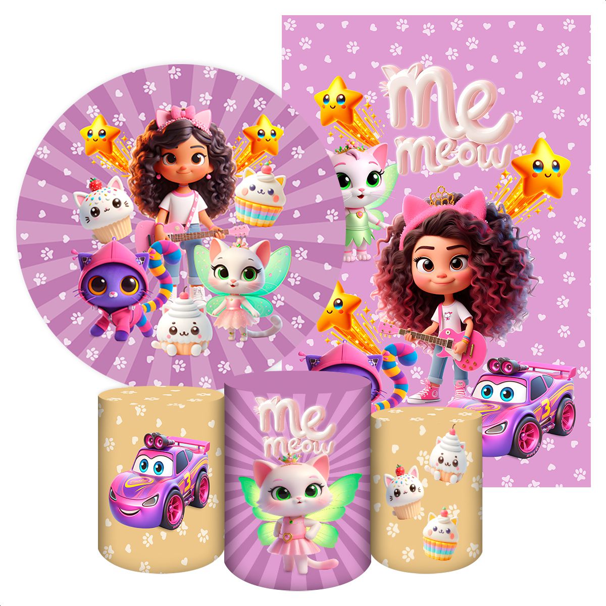 KIT 5 CAPAS CASA DA GABY - 2231 - KIT 5 CAPAS 2231 - Painel Festivo