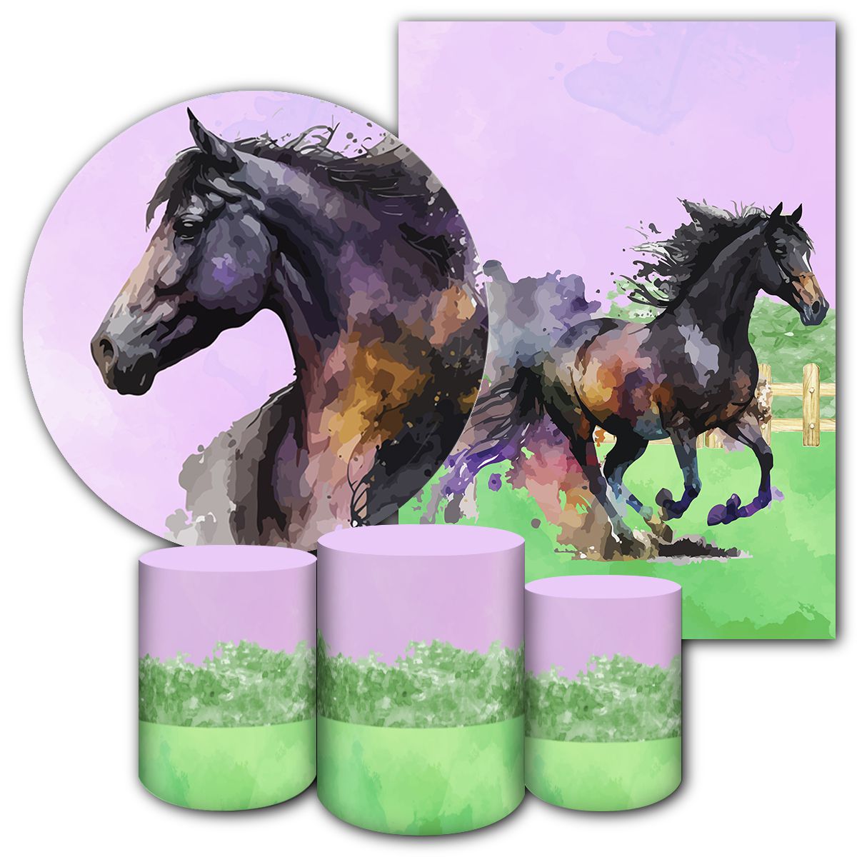 KIT 5 CAPAS CAVALO e COUNTRY - 3104 - KIT 5 CAPAS 3104 - Painel Festivo