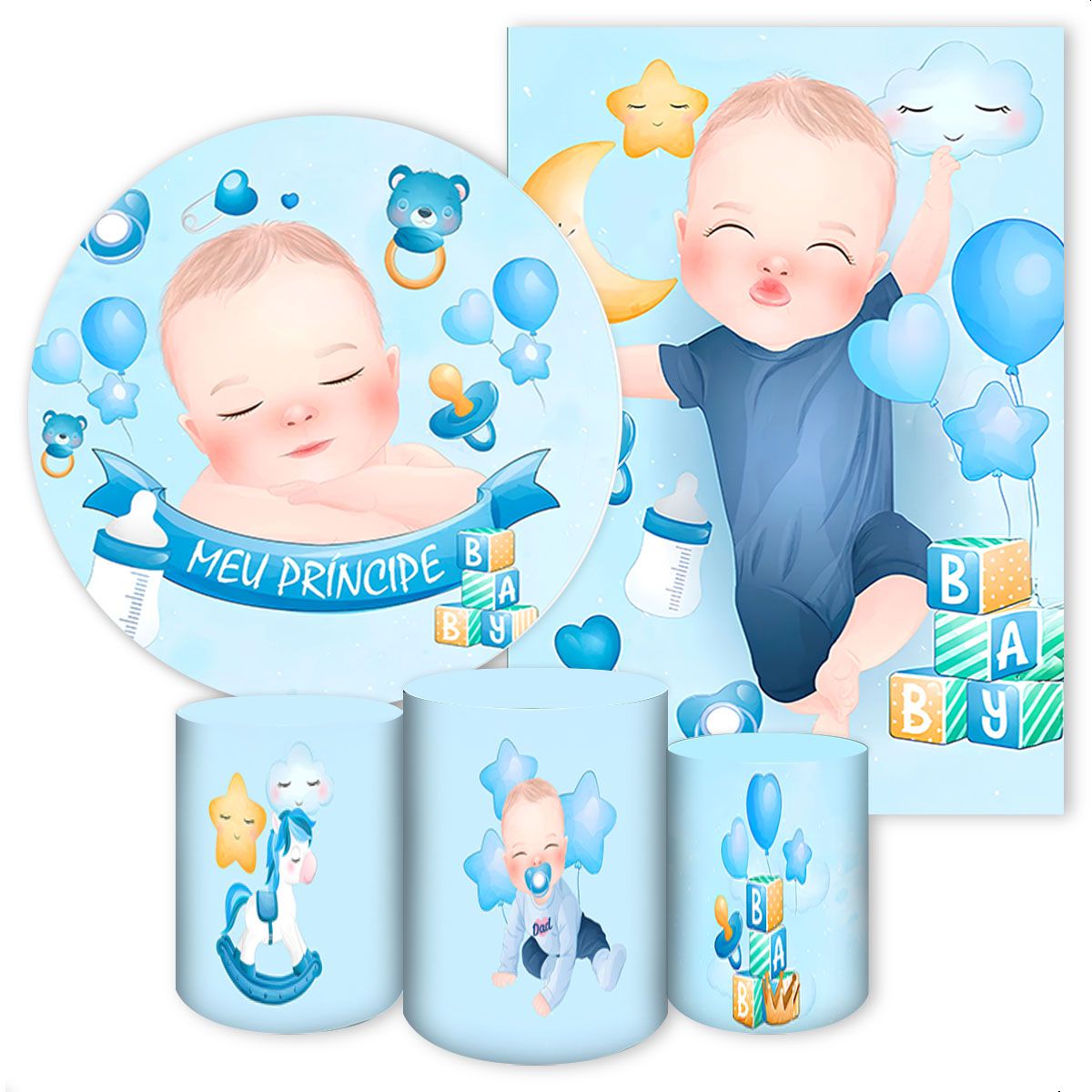 KIT 5 CAPAS CHÁ DE BEBE - 243 - KIT 5 CAPAS 243 - Painel Festivo