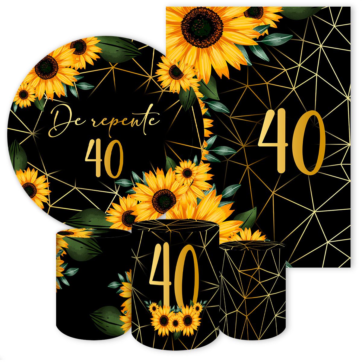 KIT 5 CAPAS DE REPENTE - 7142 - KIT 5 CAPAS 7142 - Painel Festivo