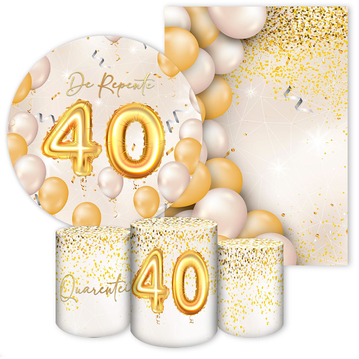 KIT 5 CAPAS DE REPENTE - 7147 - KIT 5 CAPAS 7147 - Painel Festivo