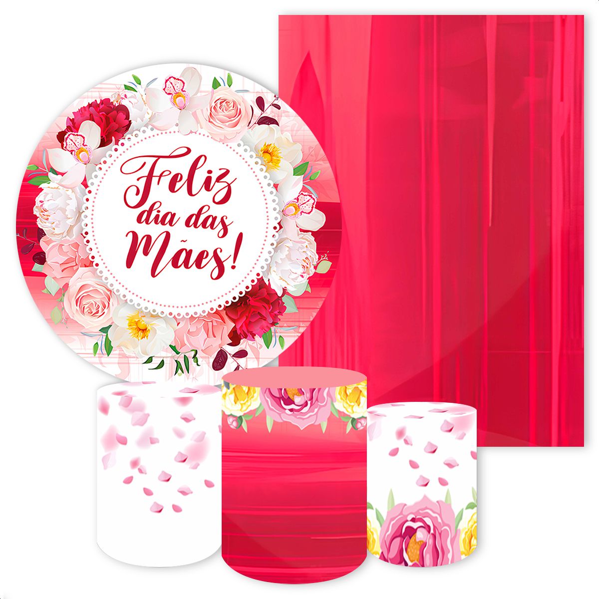 KIT 5 CAPAS DIA DAS MÃES - 390 - KIT 5 CAPAS 390 - Painel Festivo